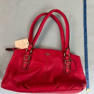 NWT Coach Madison Hot Pink Leather Satchel